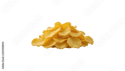 potato chips isolated on white