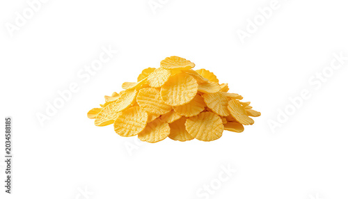 cornflakes isolated on white