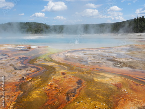 Hot Springs in Yellowstone National Park