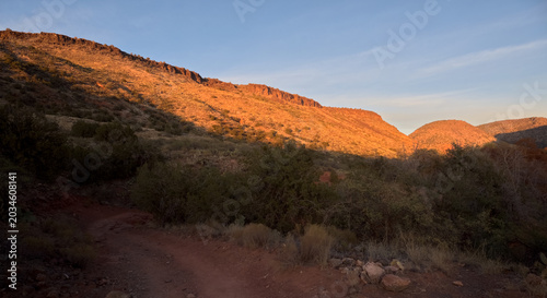 White Mesa AZ view near sundown