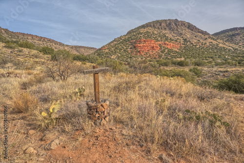 White Mesa Trailhead with Casner Butte