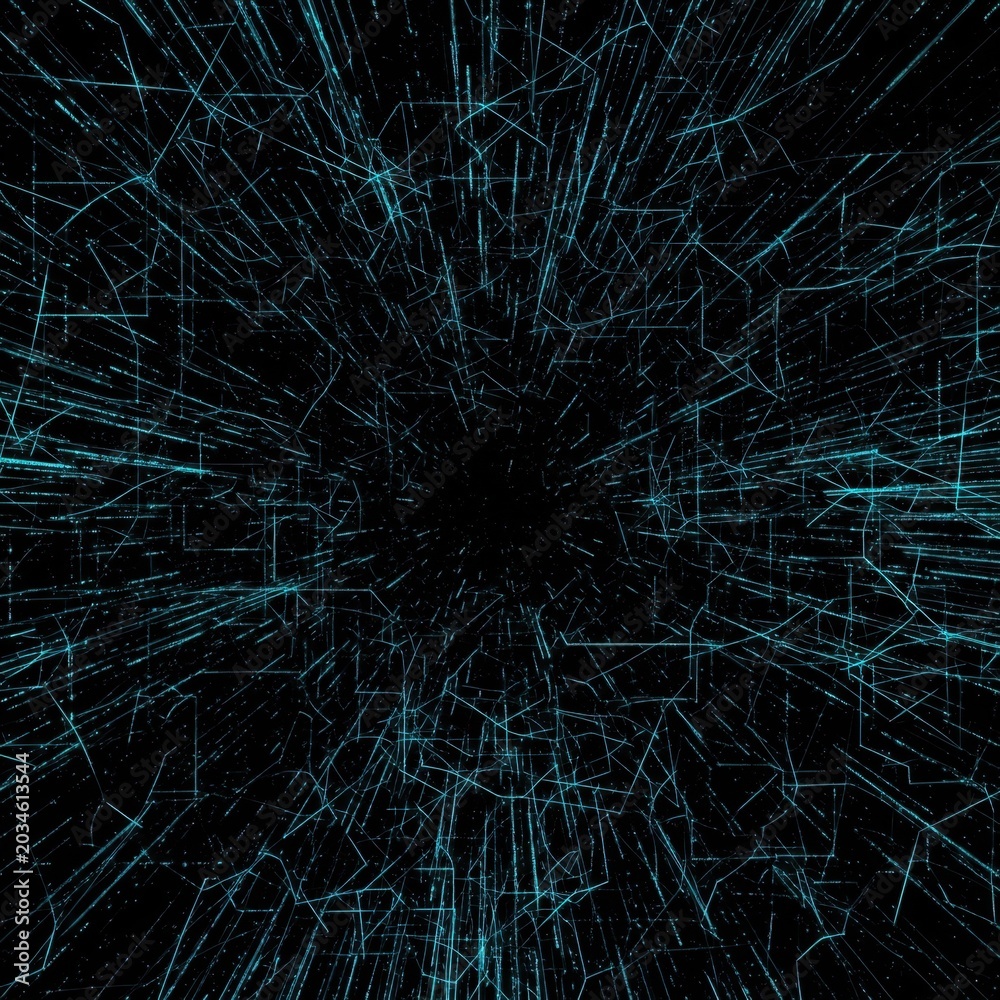 Obraz premium Digital Network Data Stream Background