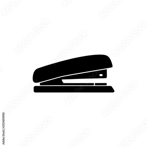 Tableau sur toile Black Stapler Icon Vector — Office Tool Symbol