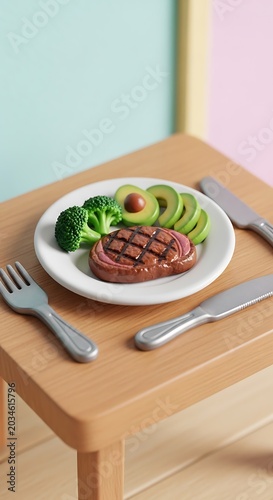 Colorful healthy meal bowl with fresh vegetables.