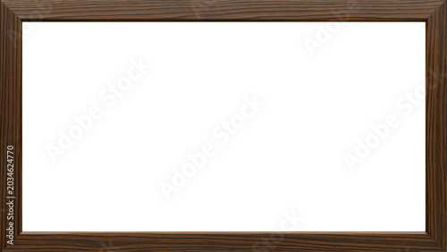 Obraz na plátně Mahogany-colored wood frame with premium texture, minimalist design for summer a