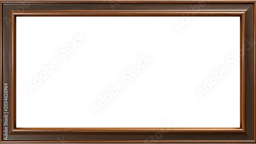 Φωτογραφία Mahogany-colored wood frame with premium texture, minimalist design for summer a