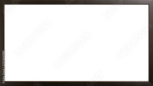 Bild auf Leinwand Black Ebony wood frame with premium texture, minimalist design for summer and li