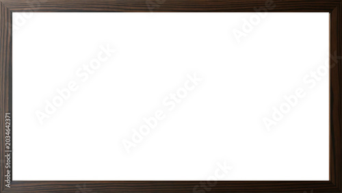 Foto Black Ebony wood frame with premium texture, minimalist design for summer and li
