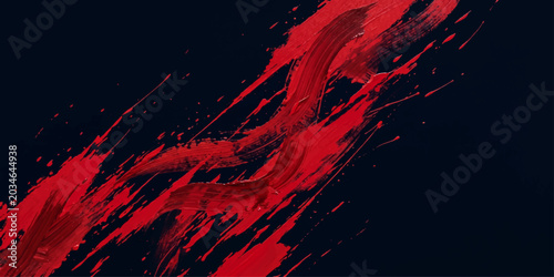 Obraz na plátně An abstract grunge background of fiery red and black blends textures of heat, sm