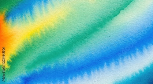 Vibrant Watercolor Wash - Abstract Colorful Artistic Background.