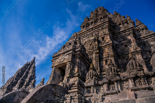 Foto Stairs of the Prambanan temple near Yogyakarta on Java island, Indonesia