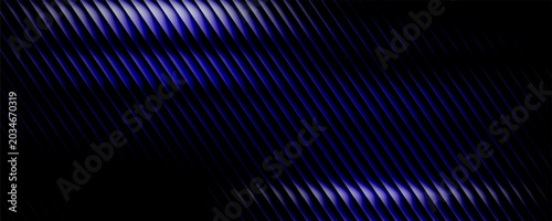 Canvas Print Ribbed fractal glass texture with dreamy purple and black gradient, futuristic e