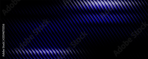 Billede på lærred Ribbed fractal glass texture with dreamy purple and black gradient, futuristic e