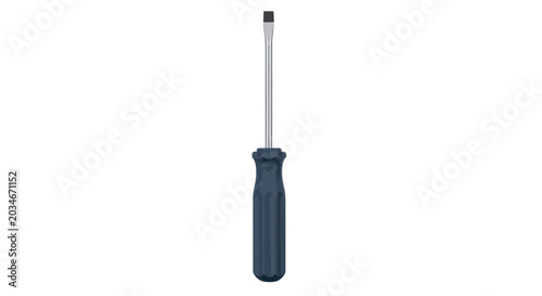 Foto Flathead Screwdriver Tool Isolated on White Background