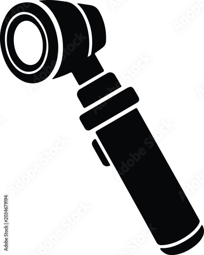 Photos Silhouette design of a medical otoscope for ear examination diagnostic vector