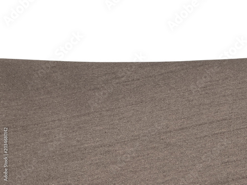 Photos Close-up of a textured fabric with a fine woven pattern in muted brown tones