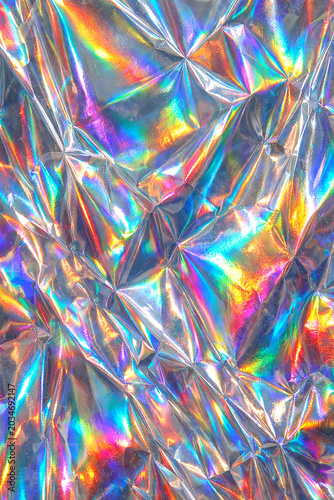 shimmering holographic foil texture background