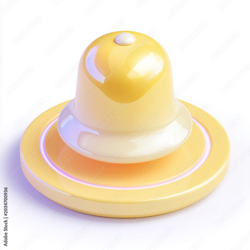 Fototapeta premium yellow baby pacifier