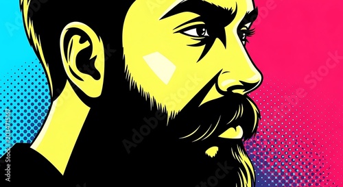 Stylized portrait of a man