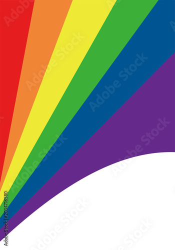 Rainbow Diagonal Lines Forming an Abstract portrait Background with White Space for Copy