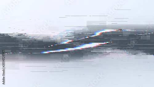 Minimal White Glitch Signal Distortion Background