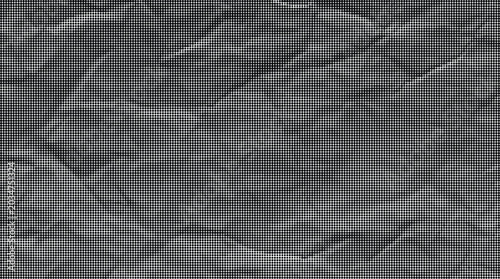 Foto A close-up view of a crumpled paper texture with a transparent background