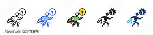 Foto Morning Rush Icon Collection With Multiple Styles