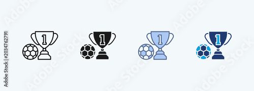 Fotografie World Cup multiple style icon collection