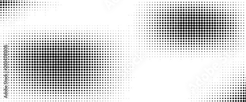 Bilde på lerret grunge Halftone white and black dots pattern and black gradient grunge texture background
