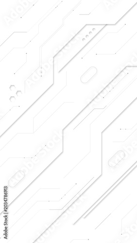 Minimal white abstract background with modern geometric line