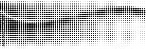 Foto grunge Halftone white and black dots pattern and black gradient grunge texture background