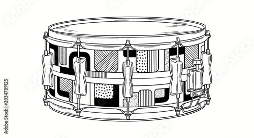 Photos Vintage Snare Drum Illustration