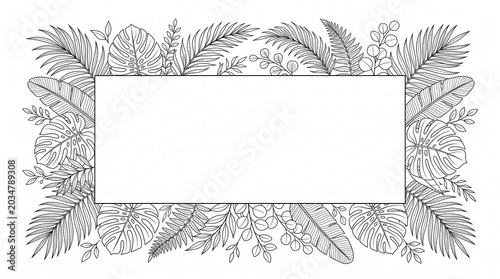 vector illustration of a decorative frame