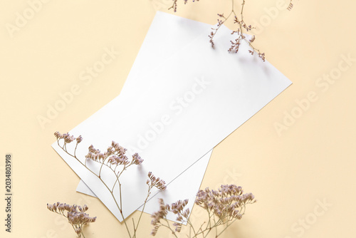 Composition with blank card...