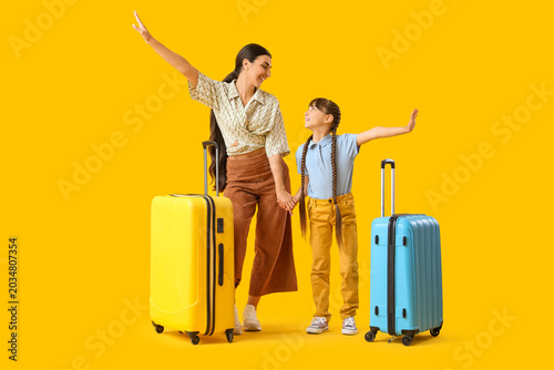 Mother and her daughter wit...