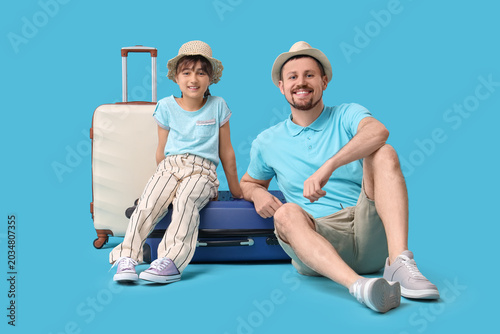 Father with his daughter an...