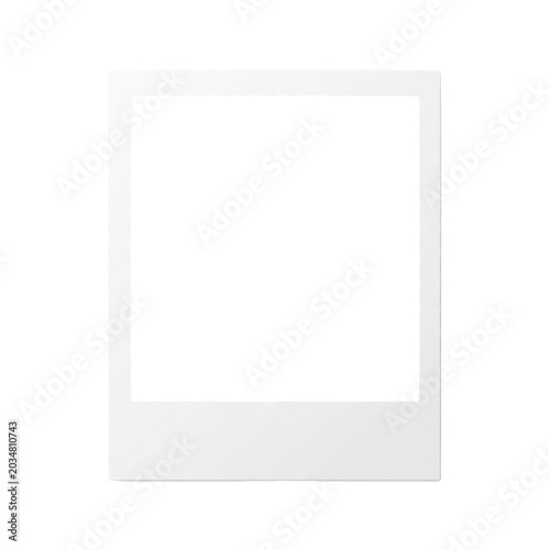 Blank instant photo frame with polaroid