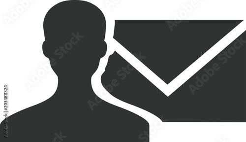 Tableau sur toile mail provider icon