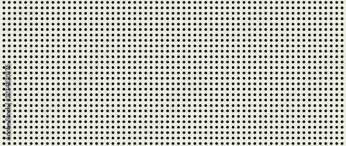 Tableau sur toile Stylized Minimalistic Pegboard with Black Circular Dots on Beige Background, Perfect Pattern for Modern Design Projects