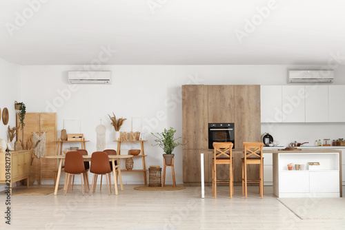 Interior of light modern  k...