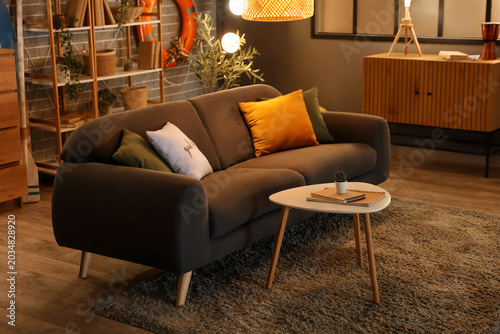 Interior of living room wit...