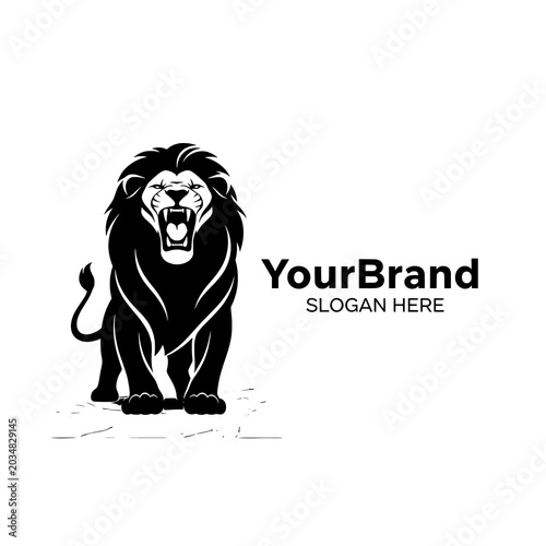 Lion Logo with Brand Name