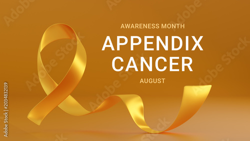 фотографія Yellow Amber awareness ribbon