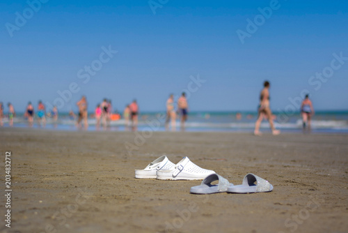 The sweet sound of the waves crashing on the golden sand of the beach