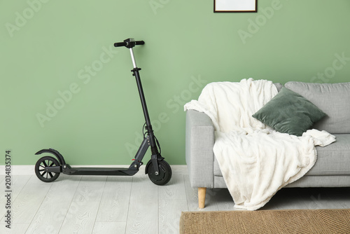 Electric scooter near cozy ...
