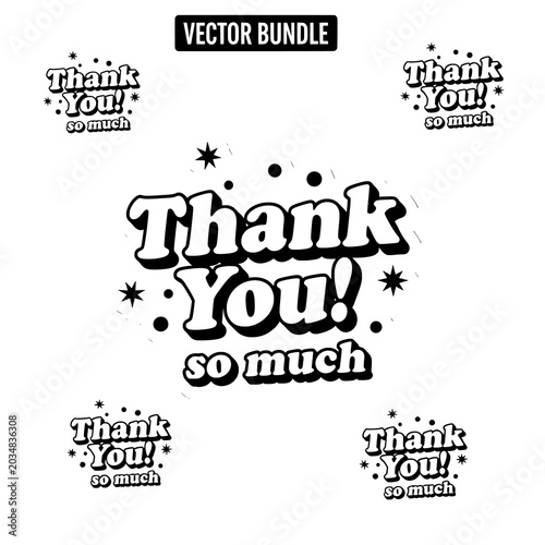Thank You Bundle with 49 Stickers
