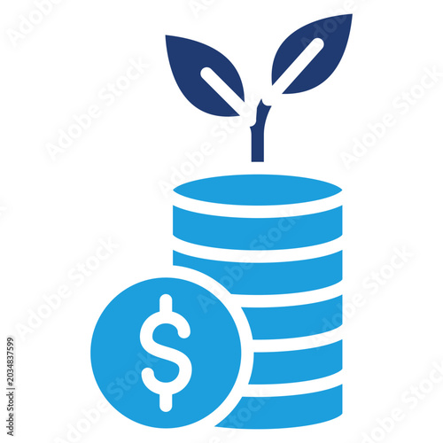 Wealth Growth solid color icon