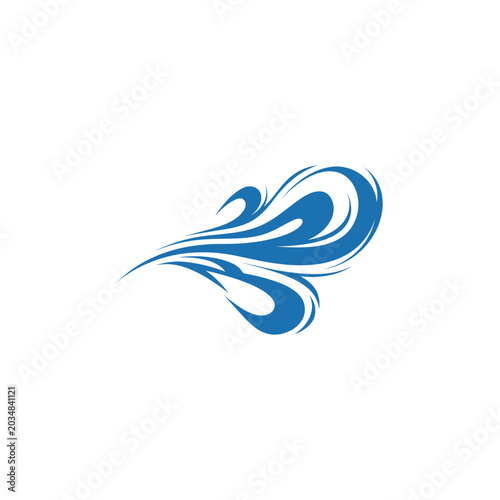 Rapid Cold Front Glacial Wind Gust Vector