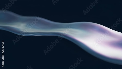 abstract macro shot of iridescent liquid metal flow