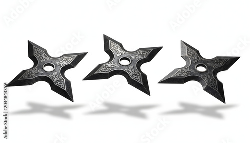 Metal Shuriken Throwing Stars.